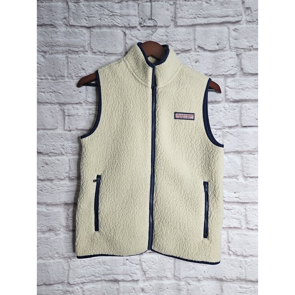 Vineyard Vines Youth Size Large Sherpa Vest Jacket Boys